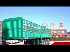 高負荷容量 乾燥卸貨物 囲い 4軸とリフト軸の半トレーラー