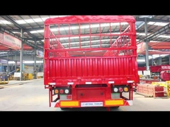 鉄 3軸 ステック 動物 畜産 輸送 貨物 フェンス トラック トレーラー 60~80トン